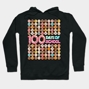 100Th Day Of School Teacher Kids 100 Days Donuts Hoodie